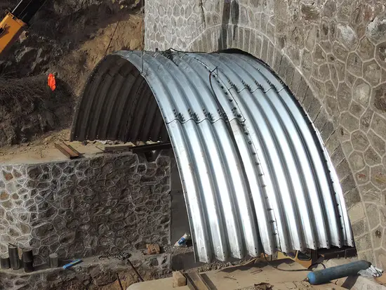 Corrugated Steel Arch Culvert Pipe 2 Corrugated Steel Arch Culvert Pipe